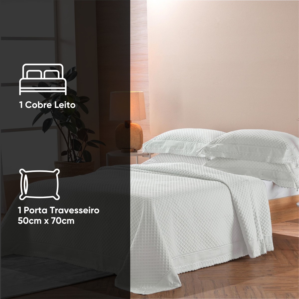 kit colcha bordare premium appel branco 3