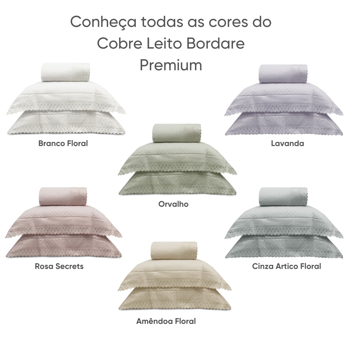 kit colcha bordare premium appel variacoes