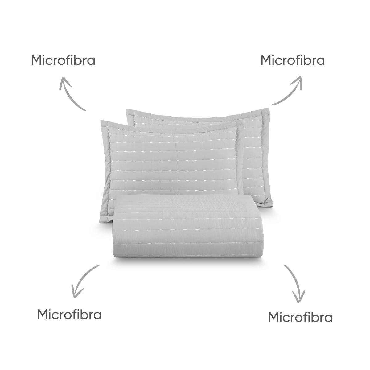 06 kit colcha de cama casal bordada toque de algodao golden