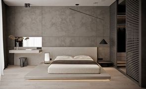 quarto minimalista masculino