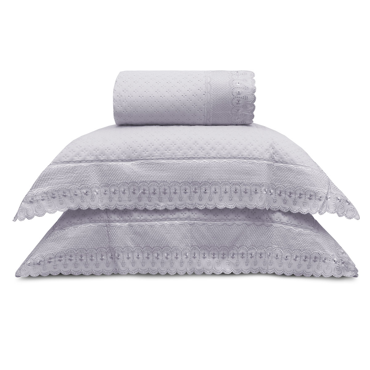 kit colcha bordare still lavanda