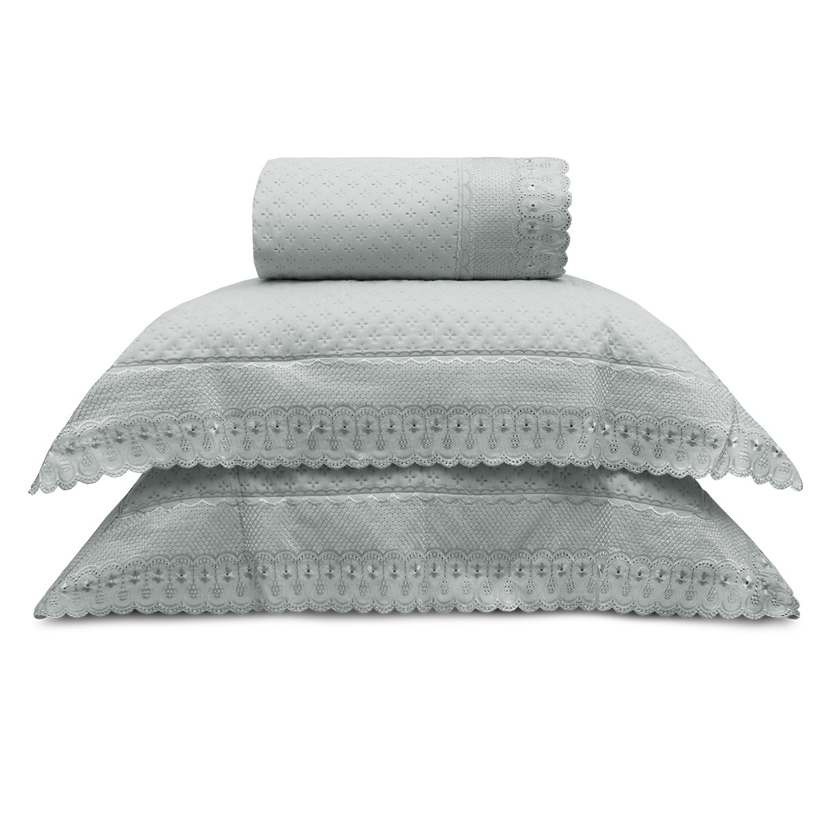 kit colcha bordare still prata