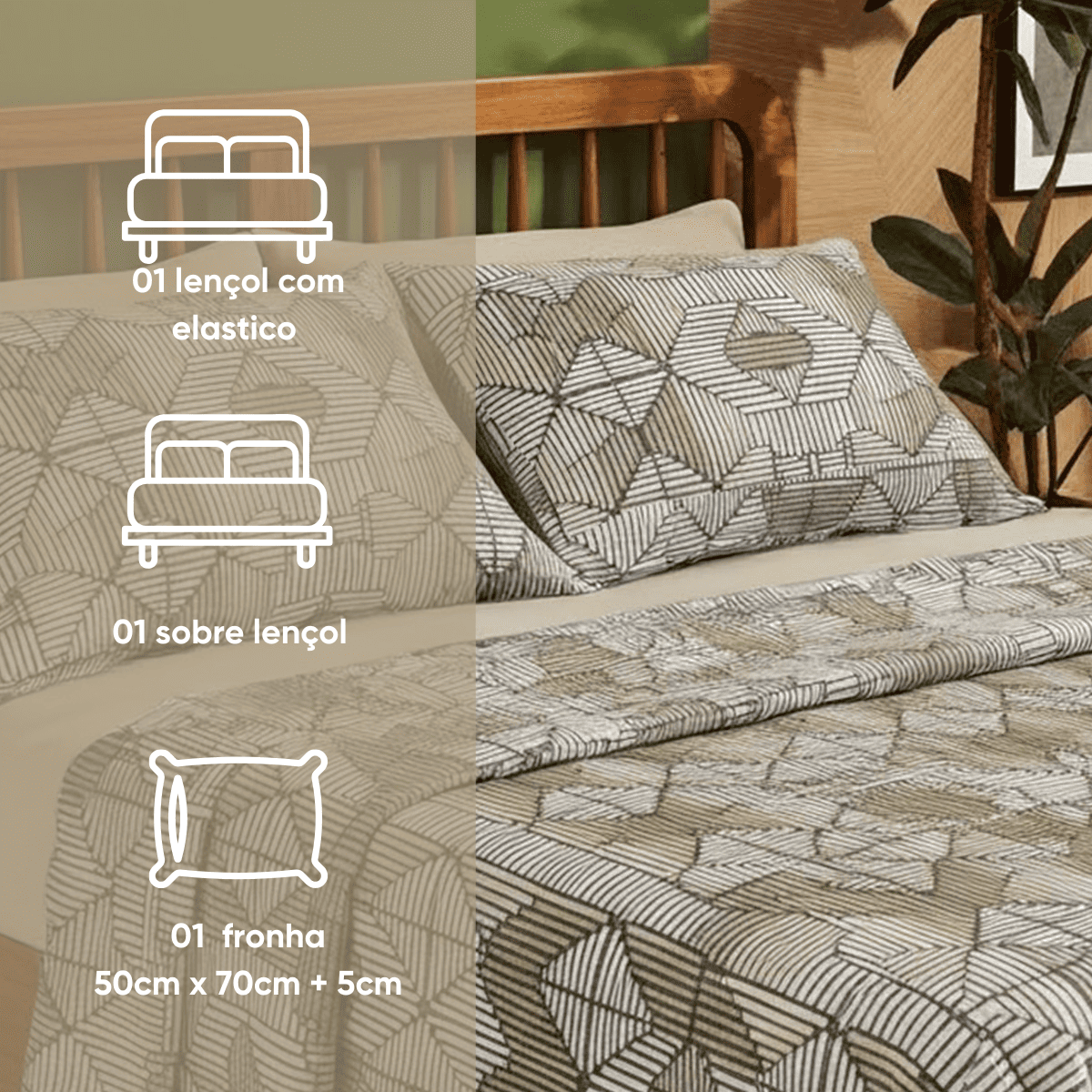 jogo de cama estampa delicada charme appel home stone 4