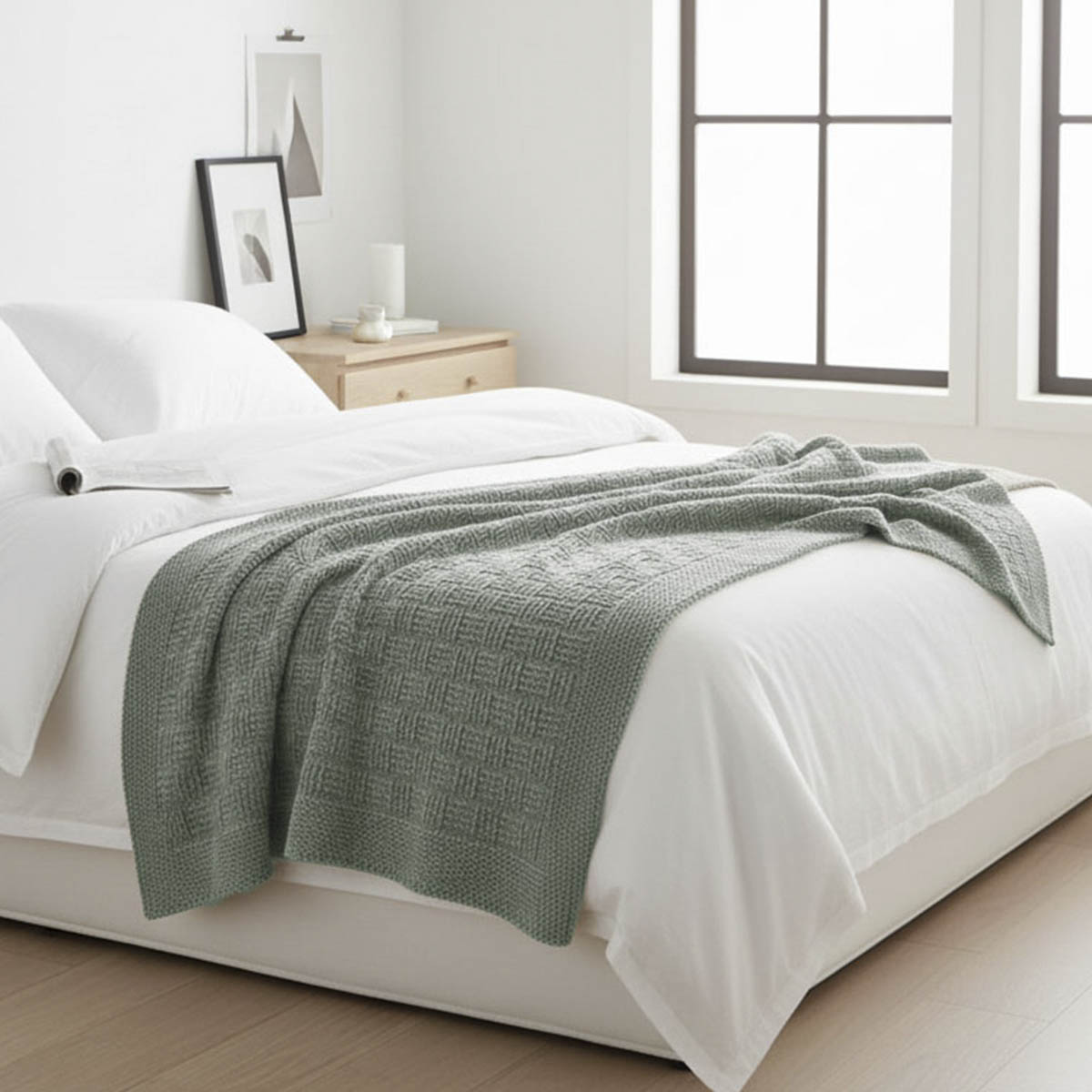 peseira tricot golden ambiente verde salvia