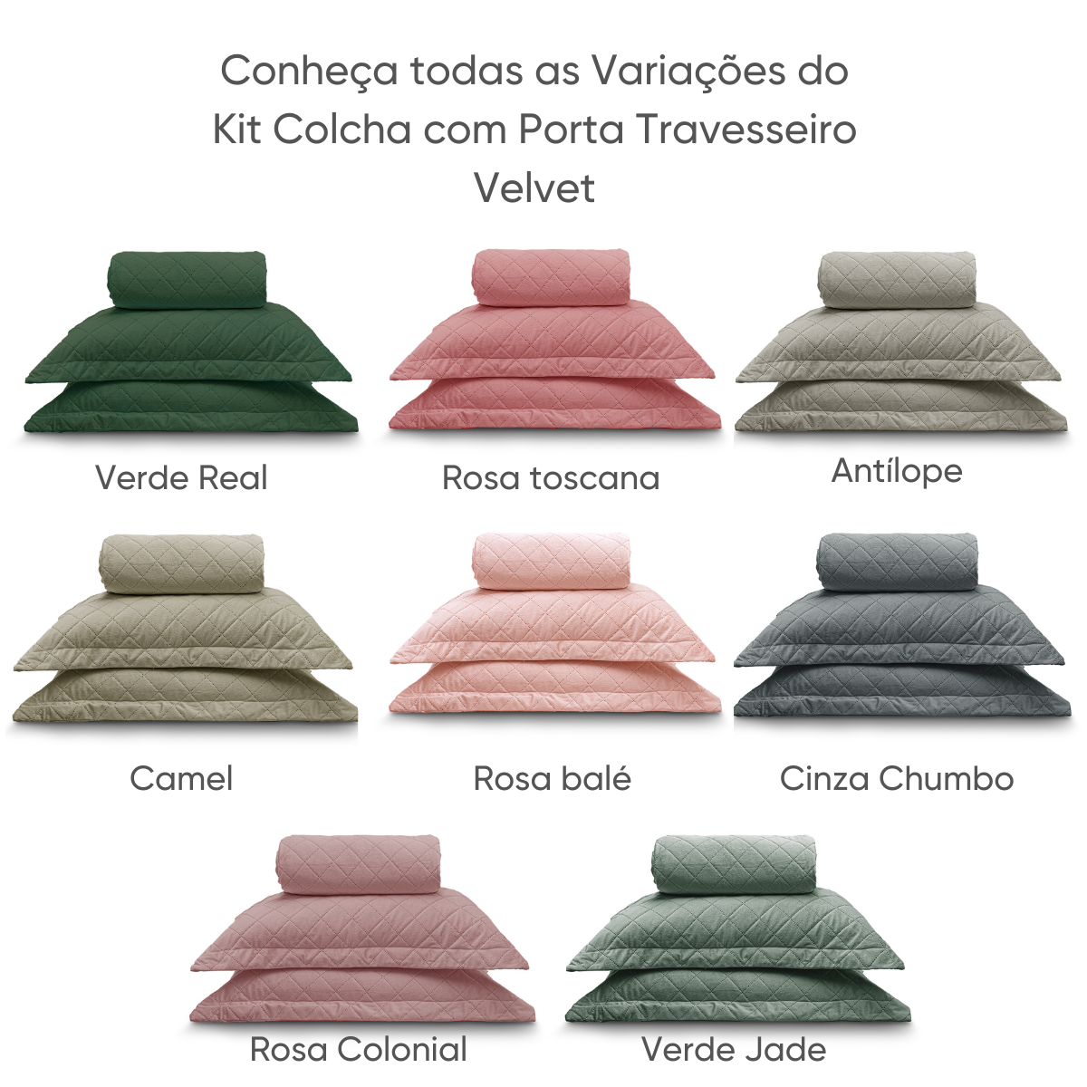 kit colcha charme class variacoes