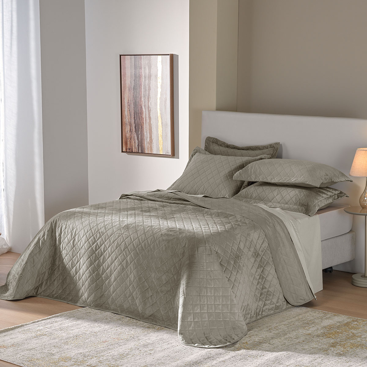 kit colcha velvet 2026 ambiente antilope