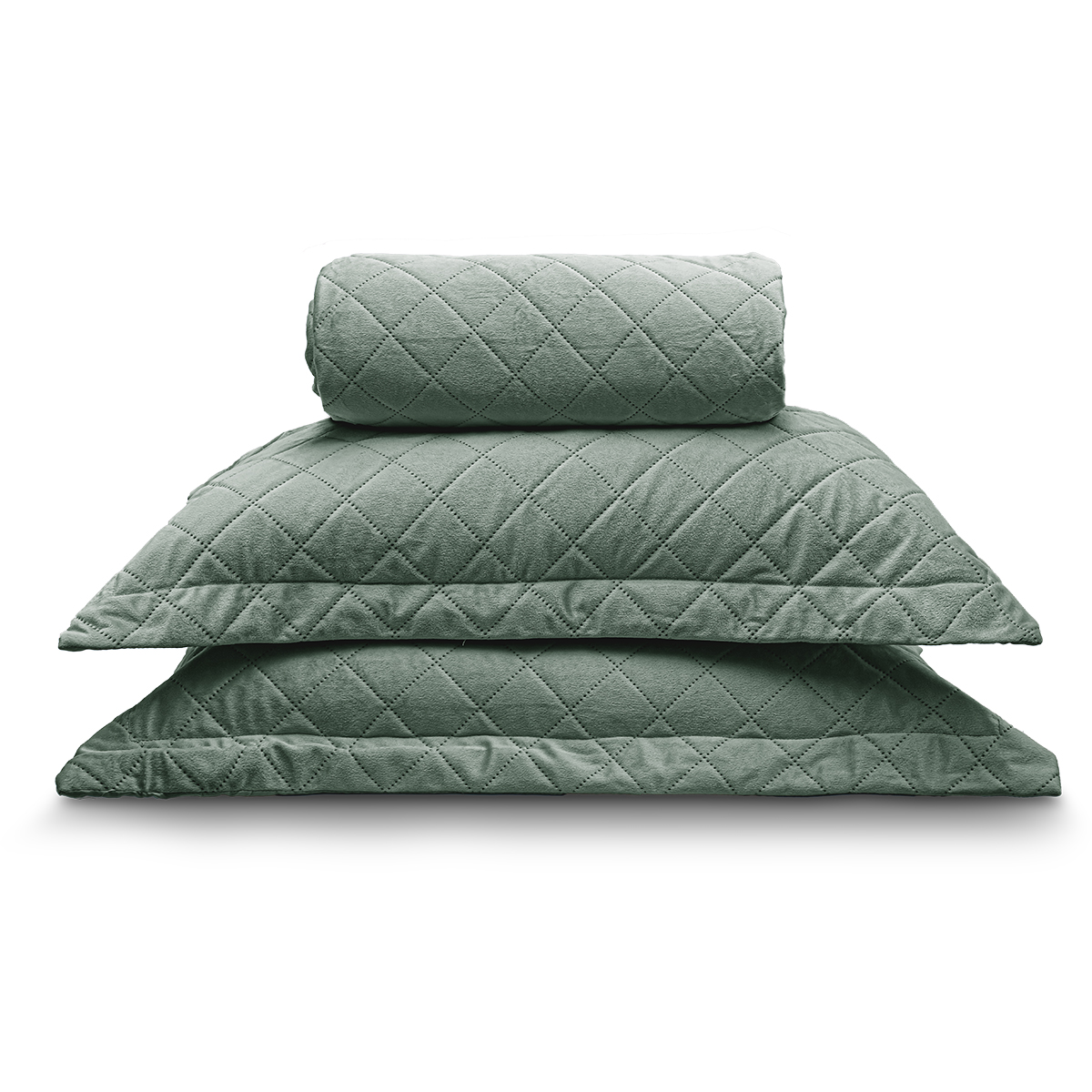 kit colcha velvet still 2026 verde jade