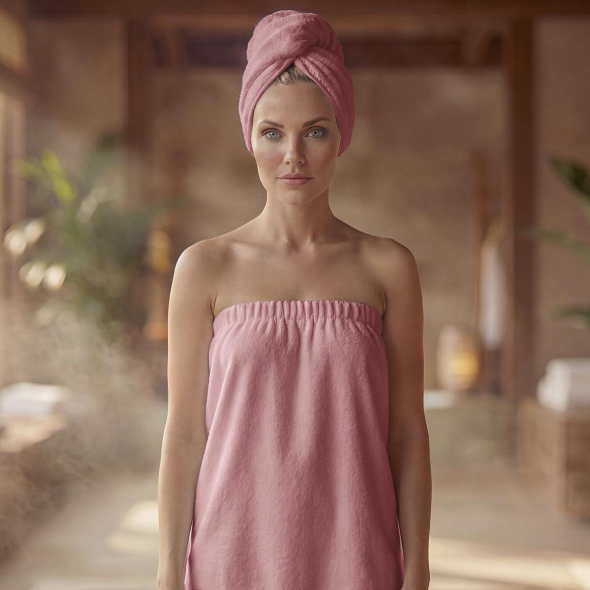 kit saida de banho cor rosa claro