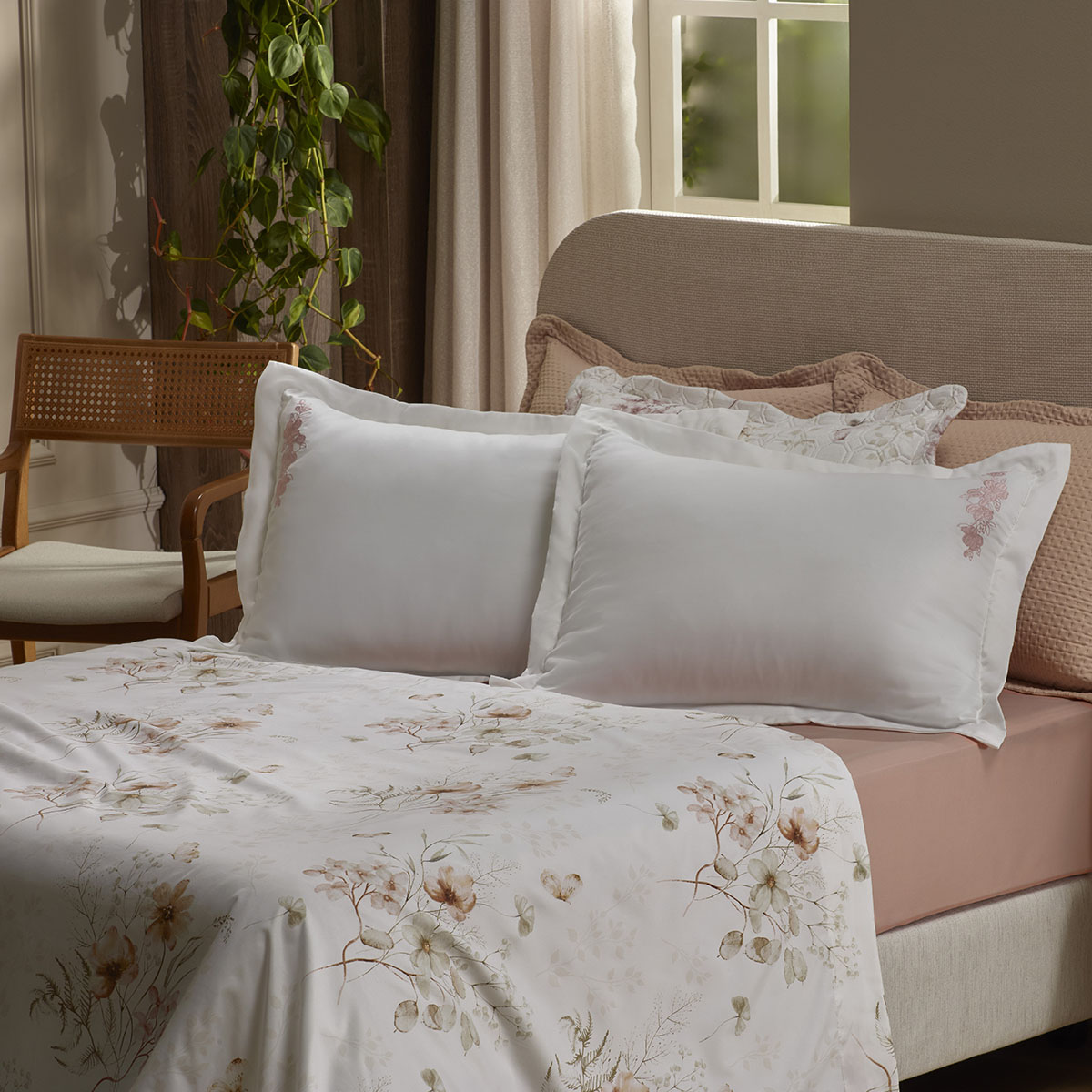jogo de cama combinatto ambiente magnolia