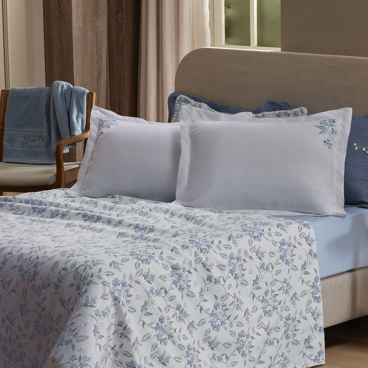 jogo de cama combinatto ambiente poesi