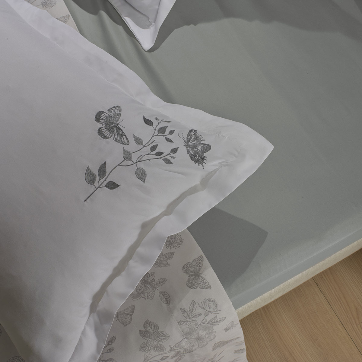 jogo de cama combinatto detalhe botanique