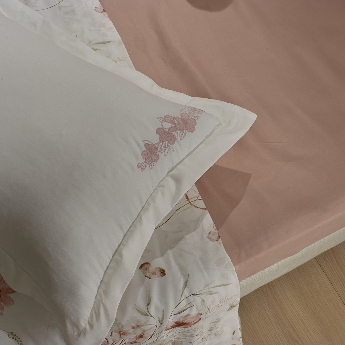 jogo de cama combinatto detalhe magnolia
