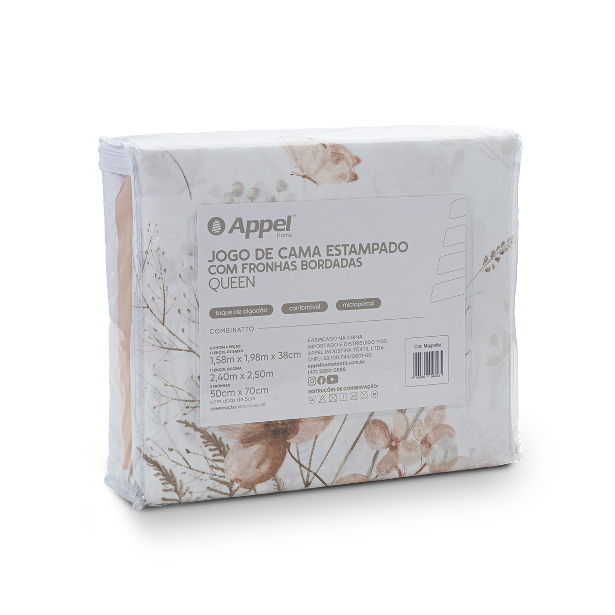 jogo de cama combinatto embalagem magnolia