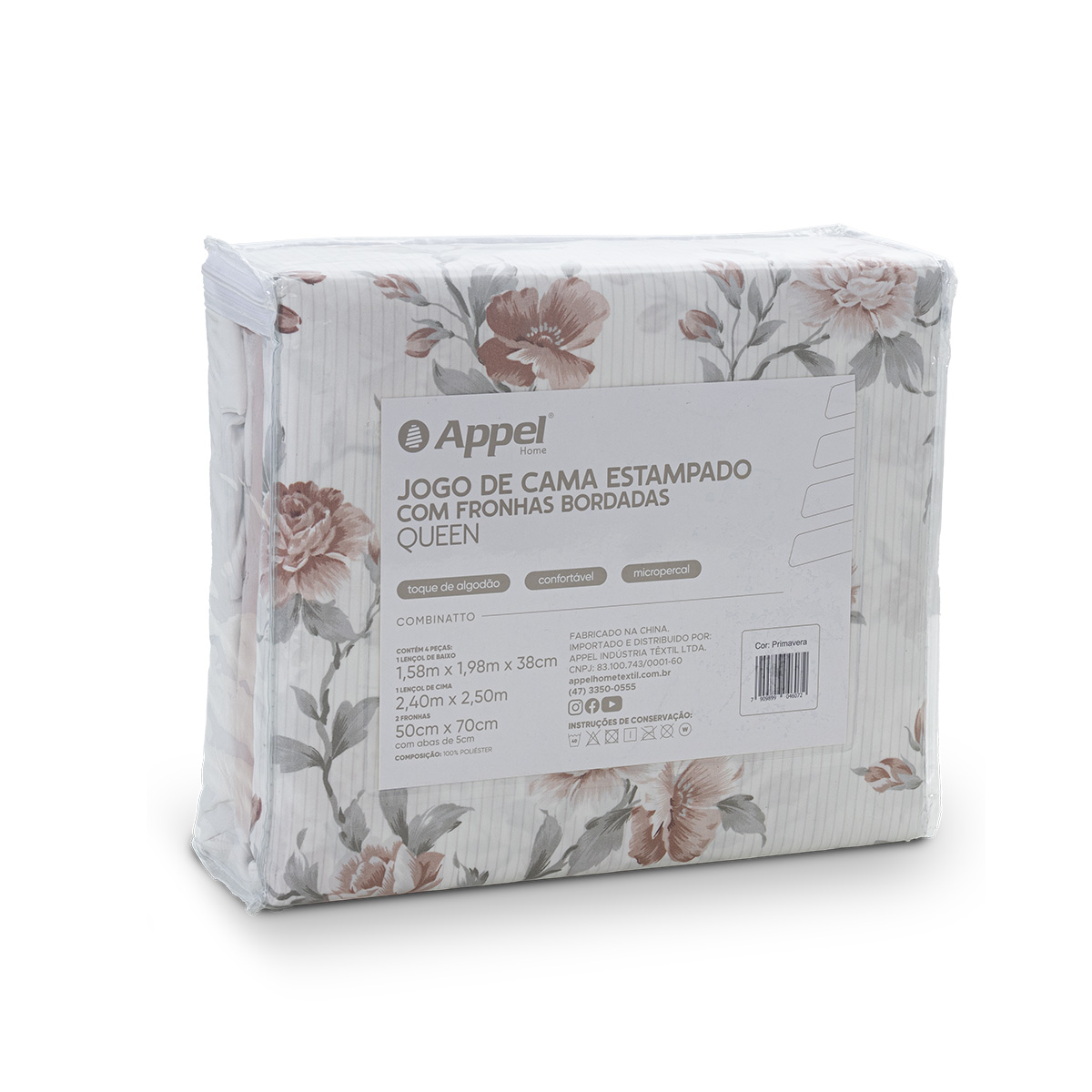 jogo de cama combinatto embalagem primavera