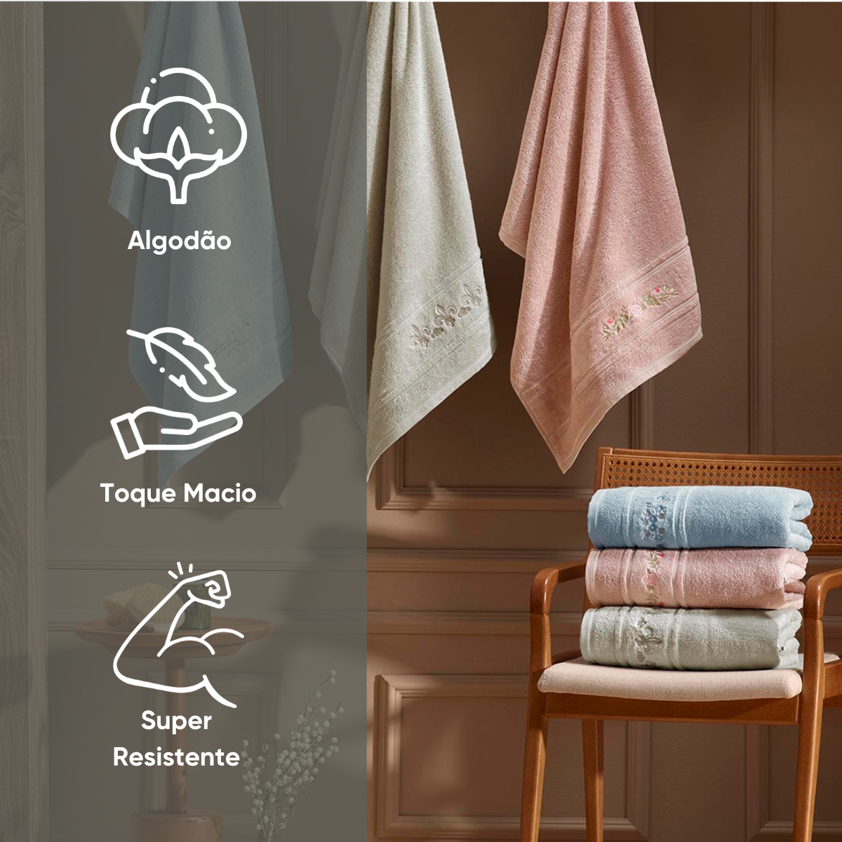 toalha intense detalhes