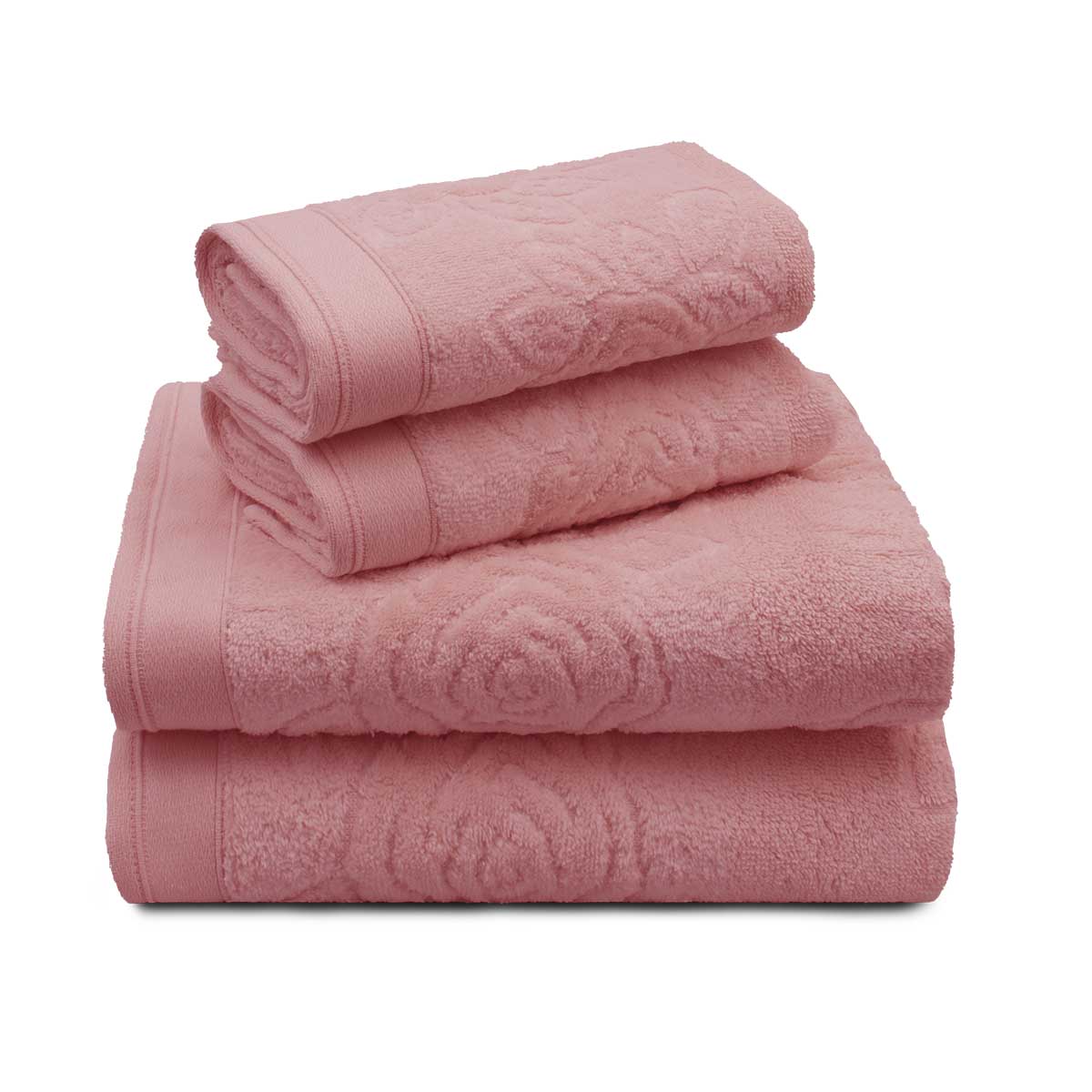 toalha lady jogo 4pcs blush
