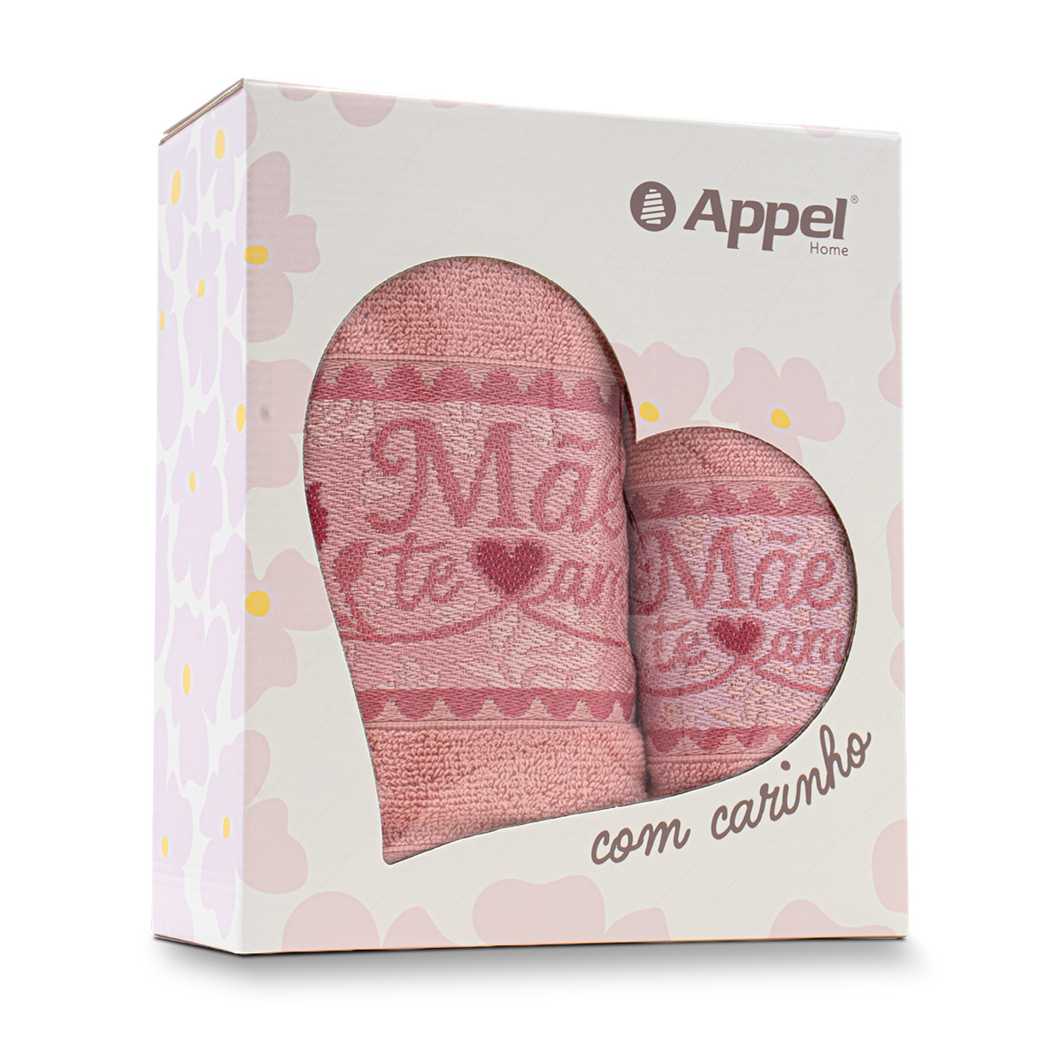 toalha dia das maes jogo 2 pecas caixinha still rosas rose misty