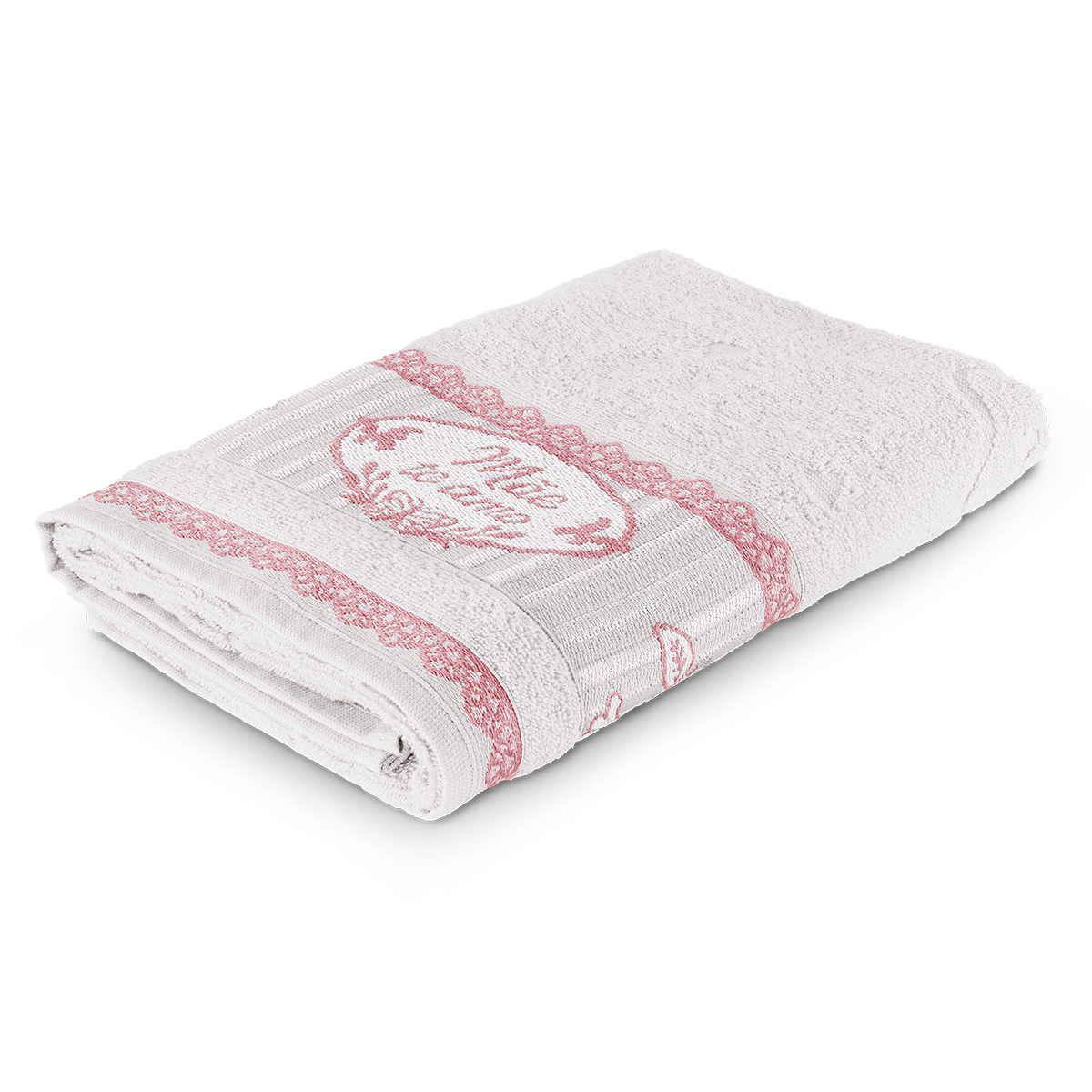 toalha dia das maes banho borboletas branco