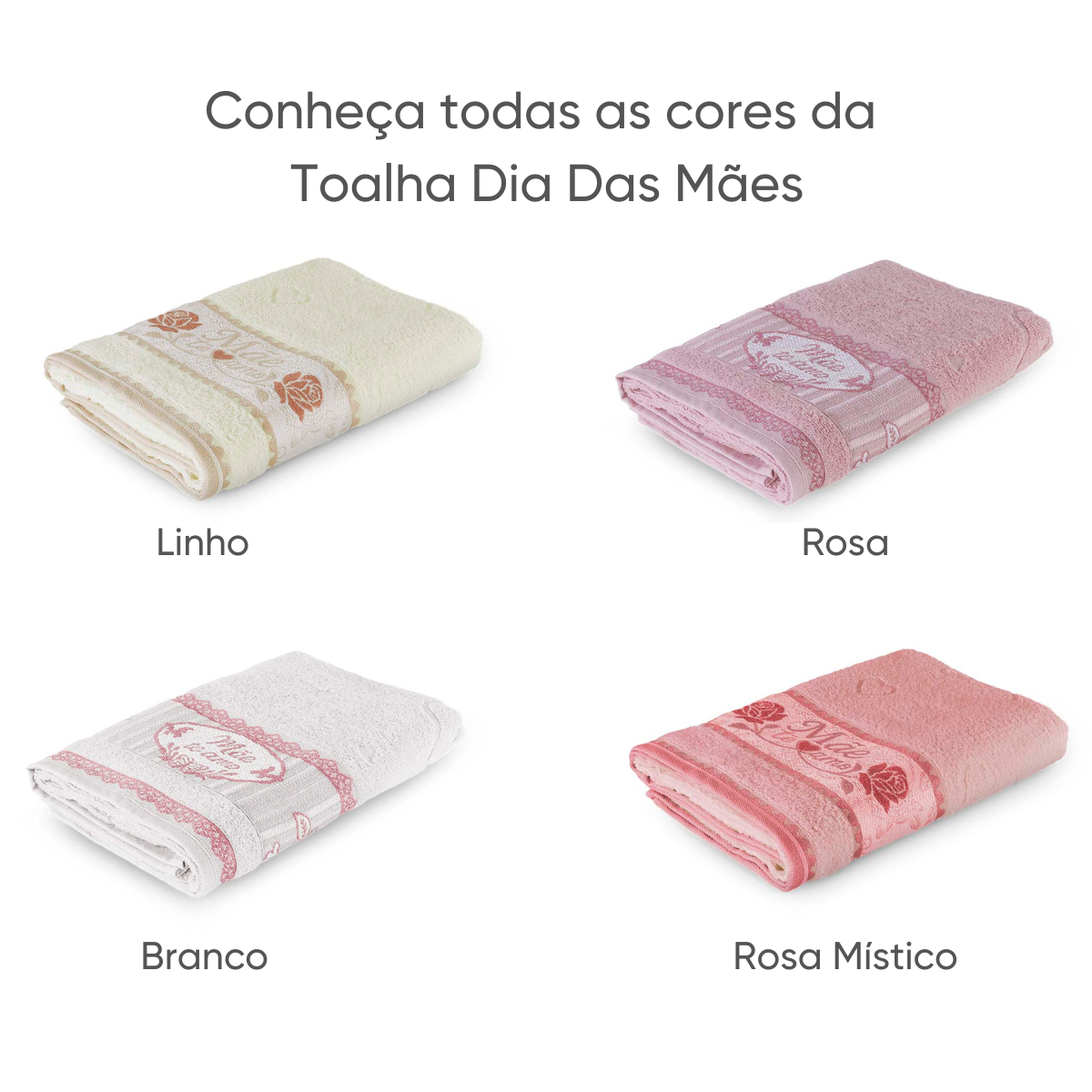 cores toalha dia das maes