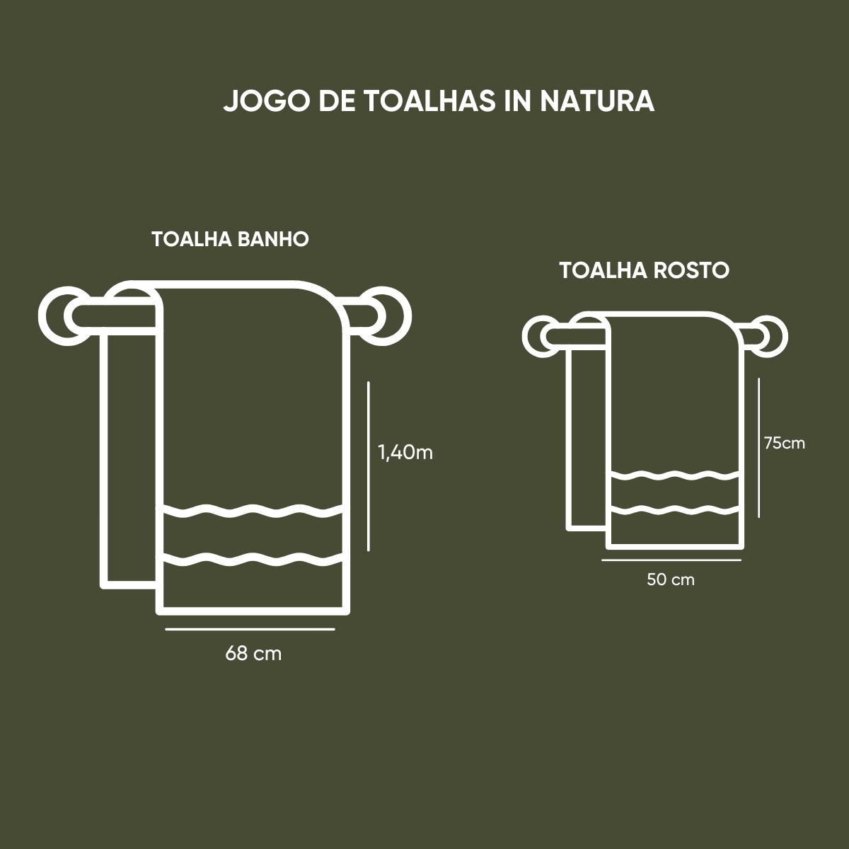 jogo toalha in natura