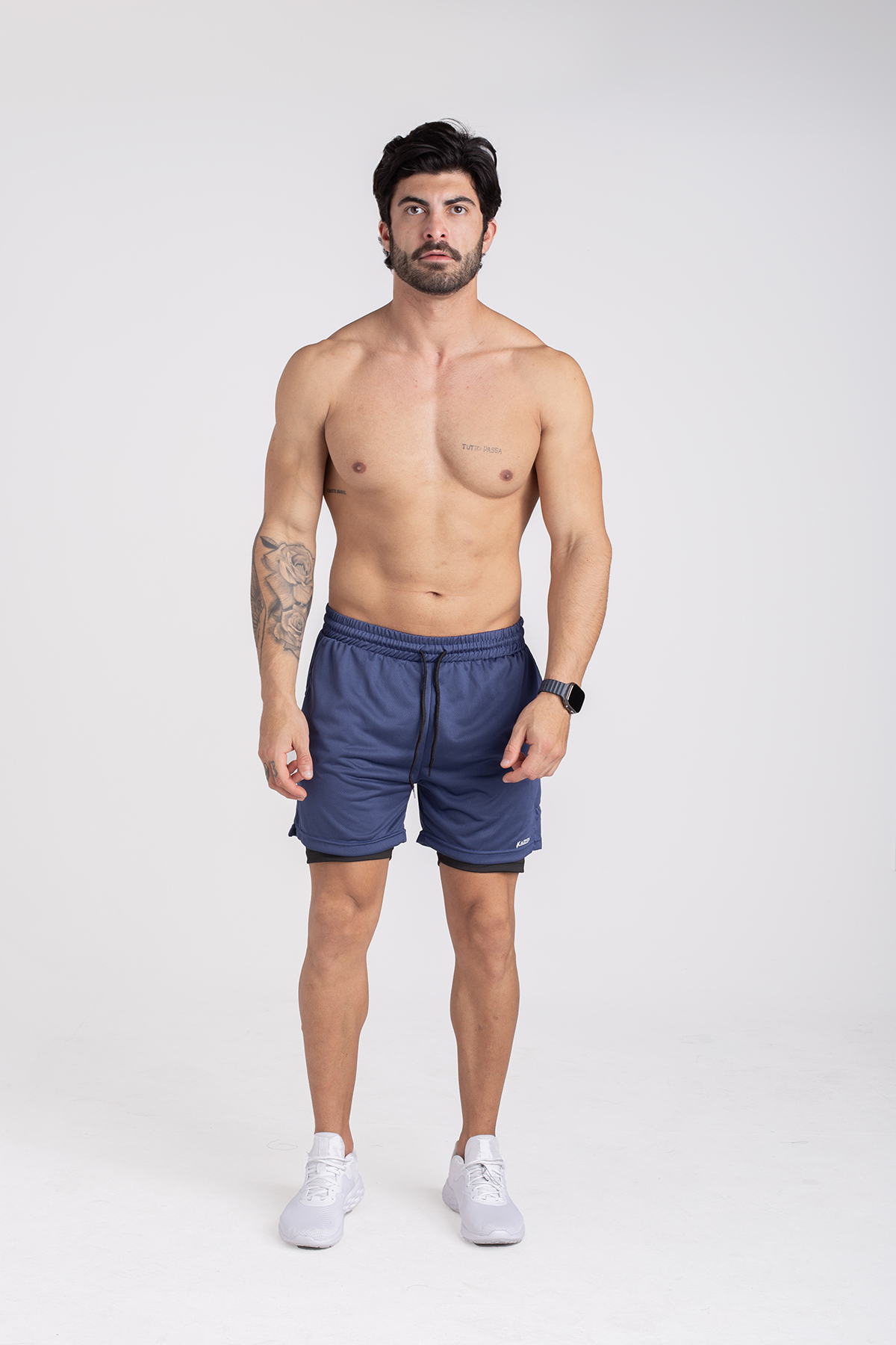 2-in-1 Athletic Compression Shorts