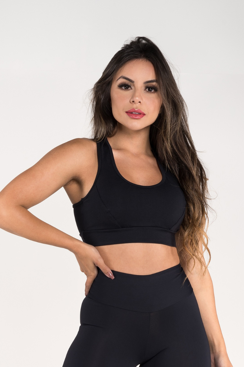 02 top poliamida nadador com bolso nas costas preto