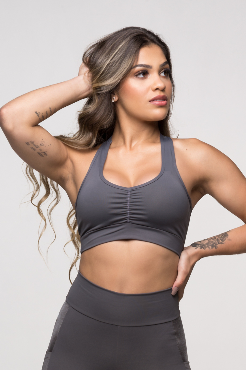 03 top fitness poliamida nadador cinza