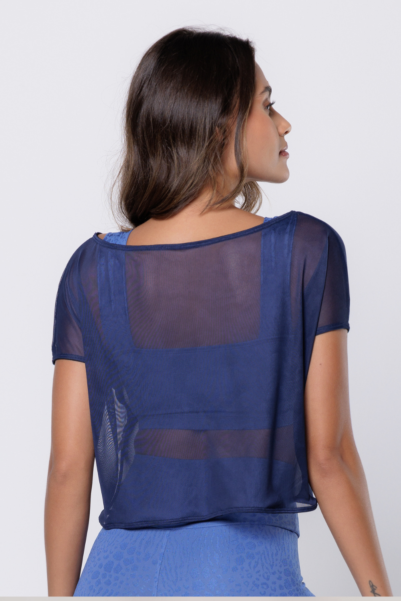 01 cropped tule com transparencia azul marinho
