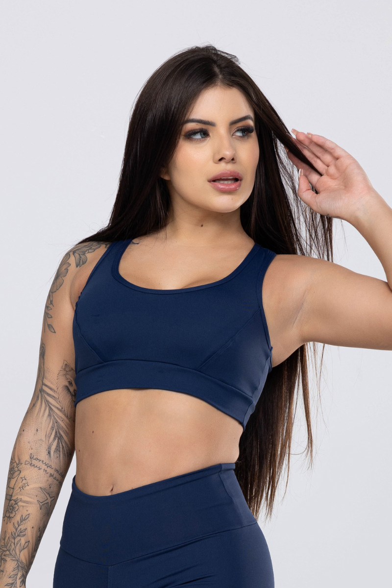 03 top poliamida nadador com bolso nas costas azul marinho