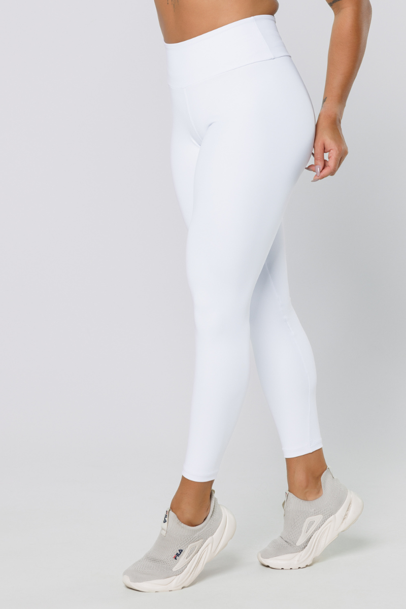 05 calca legging fitness poliamida branca