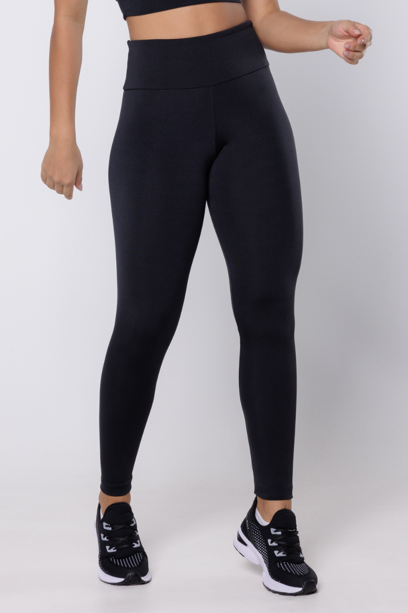 02 calca legging fitness basica preta