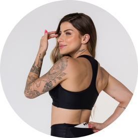 01 top fitness canelado nadador com bojo removivel preto
