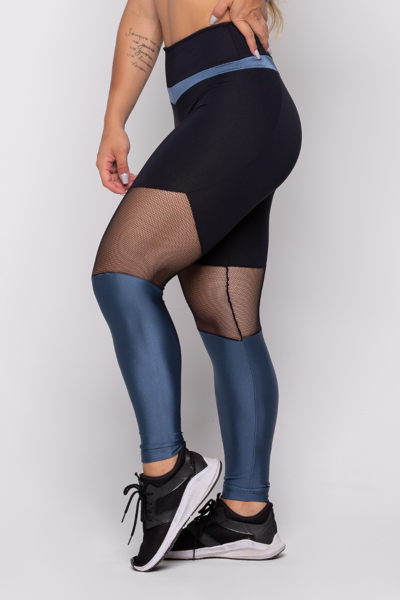 04 calca legging fitness poliamida azul com tela