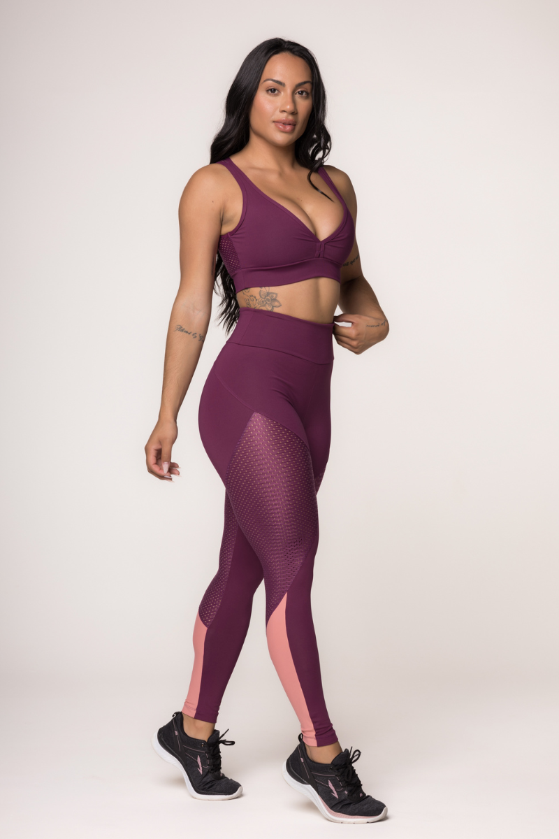 01 calca legging malbec com mesh e rose