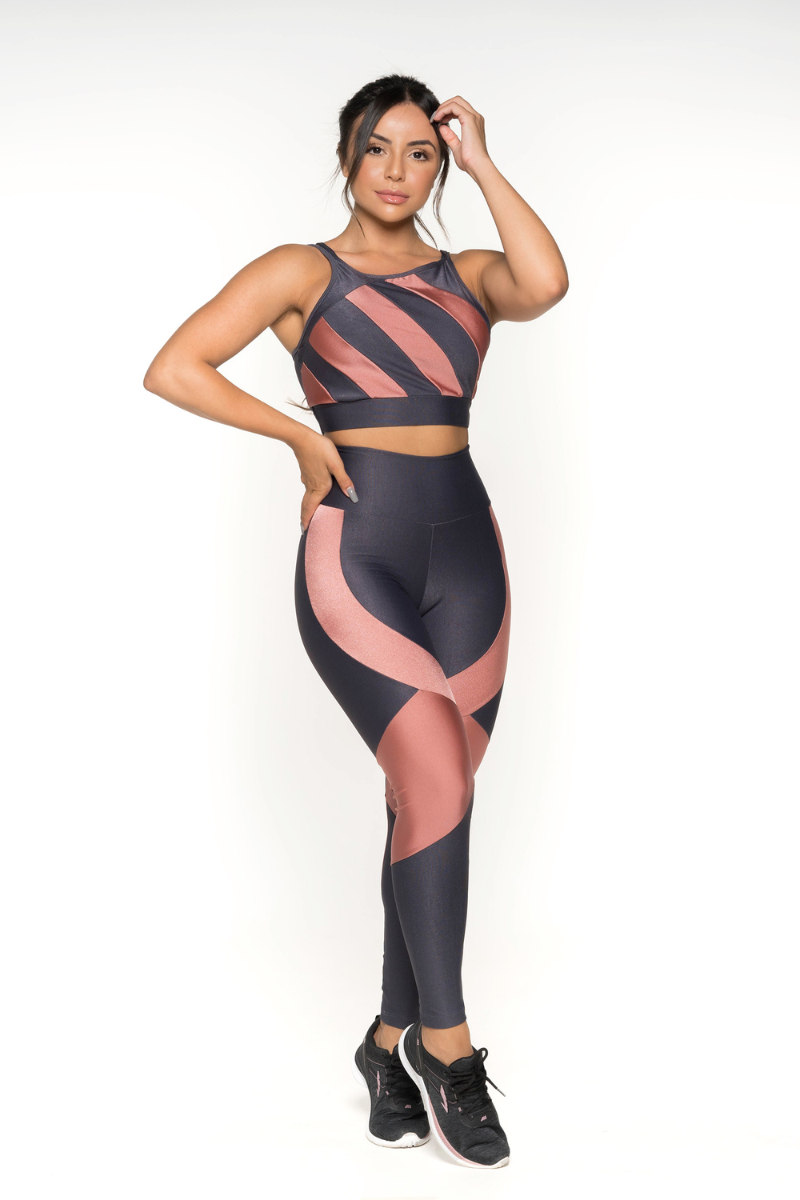 03 top fitness metalic poliamida grafite com rose