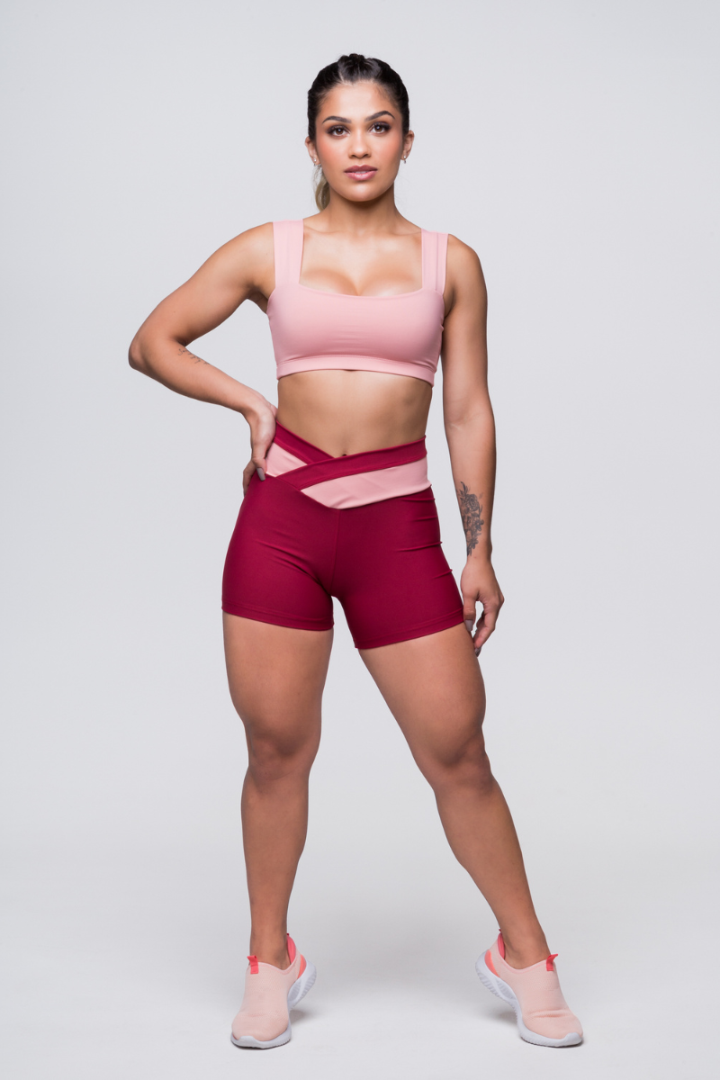 04 short fitness poliamida cos transpassado valentino com merge