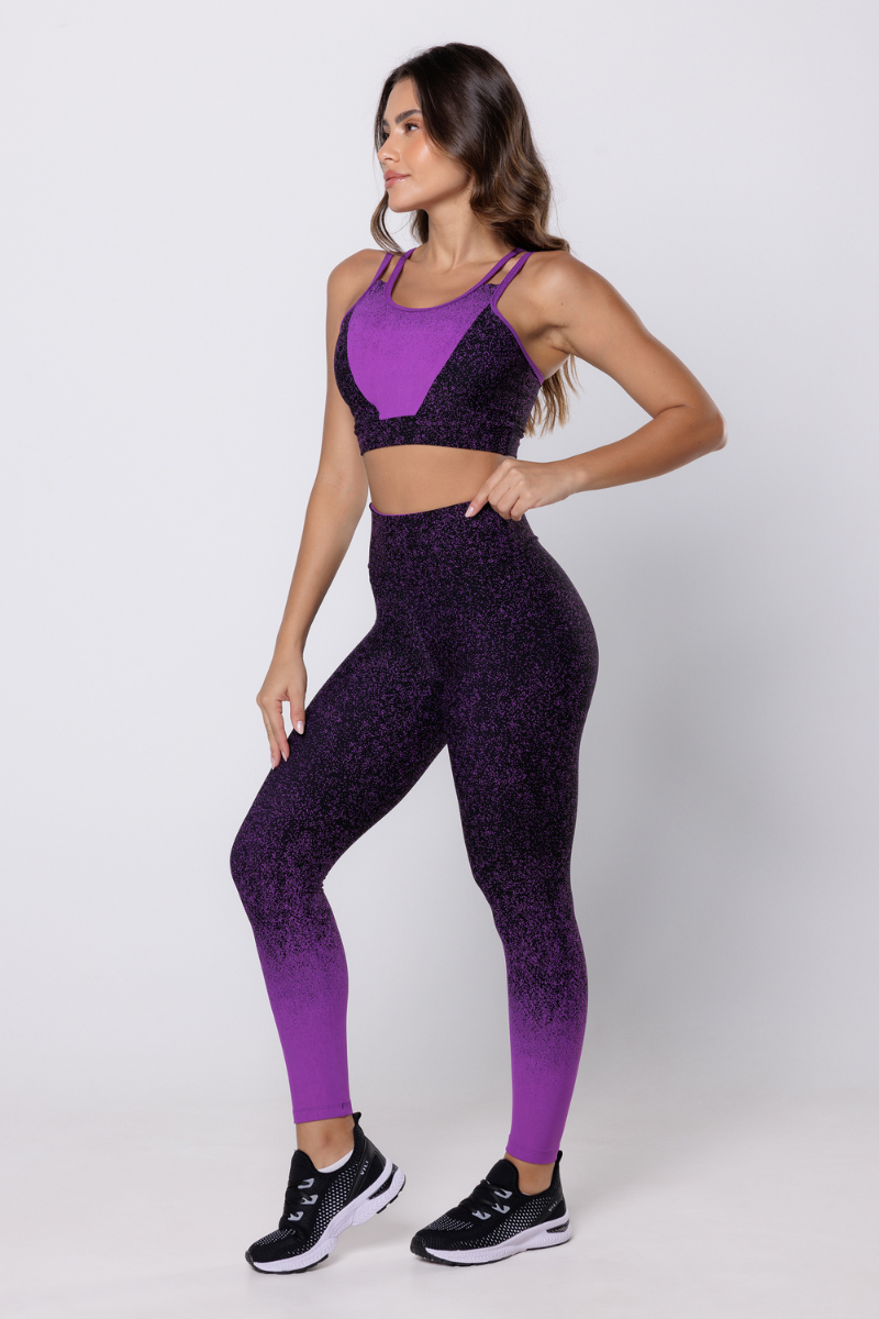 03 calca legging fitness jacquard degrade orquidea