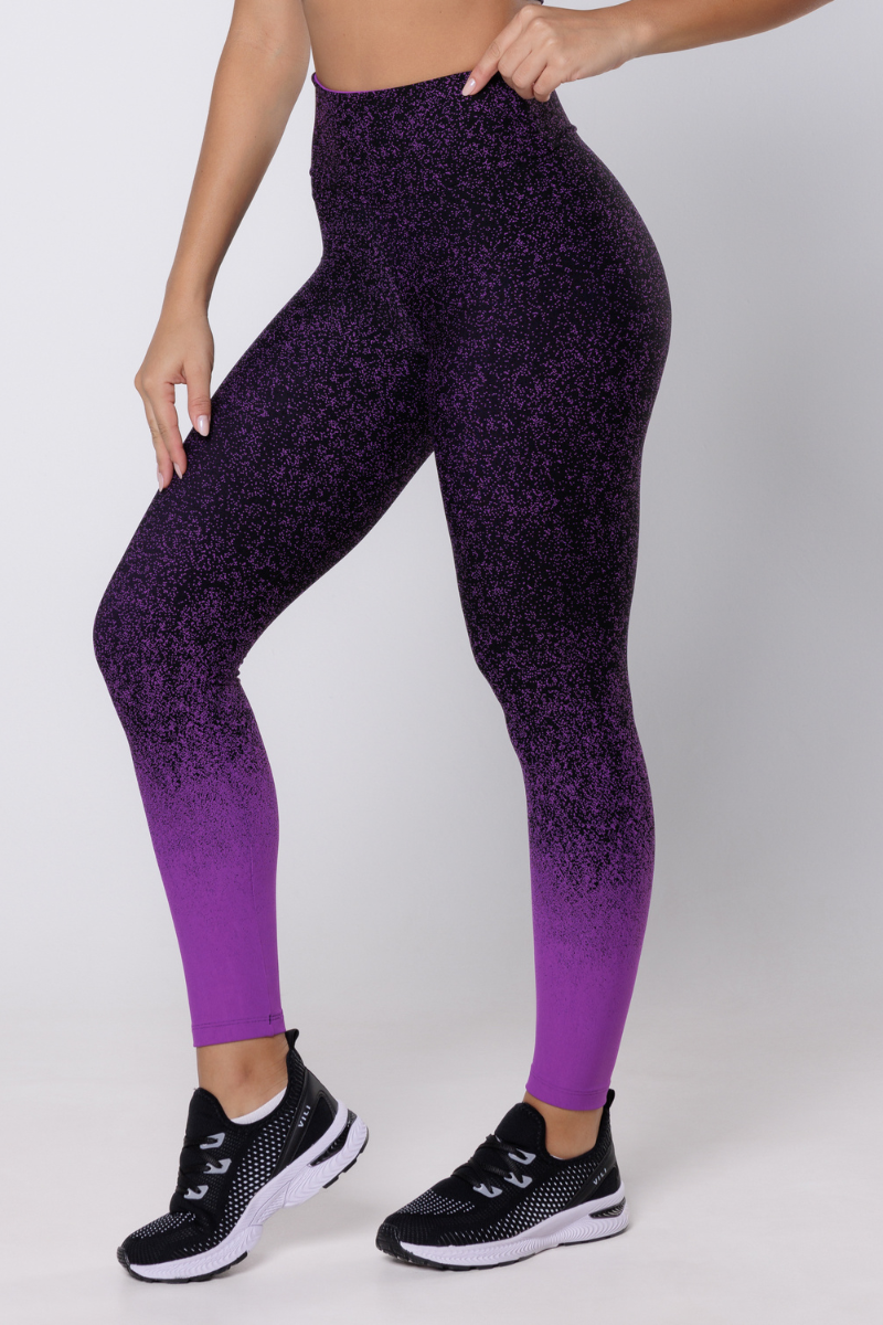 04 calca legging fitness jacquard degrade orquidea