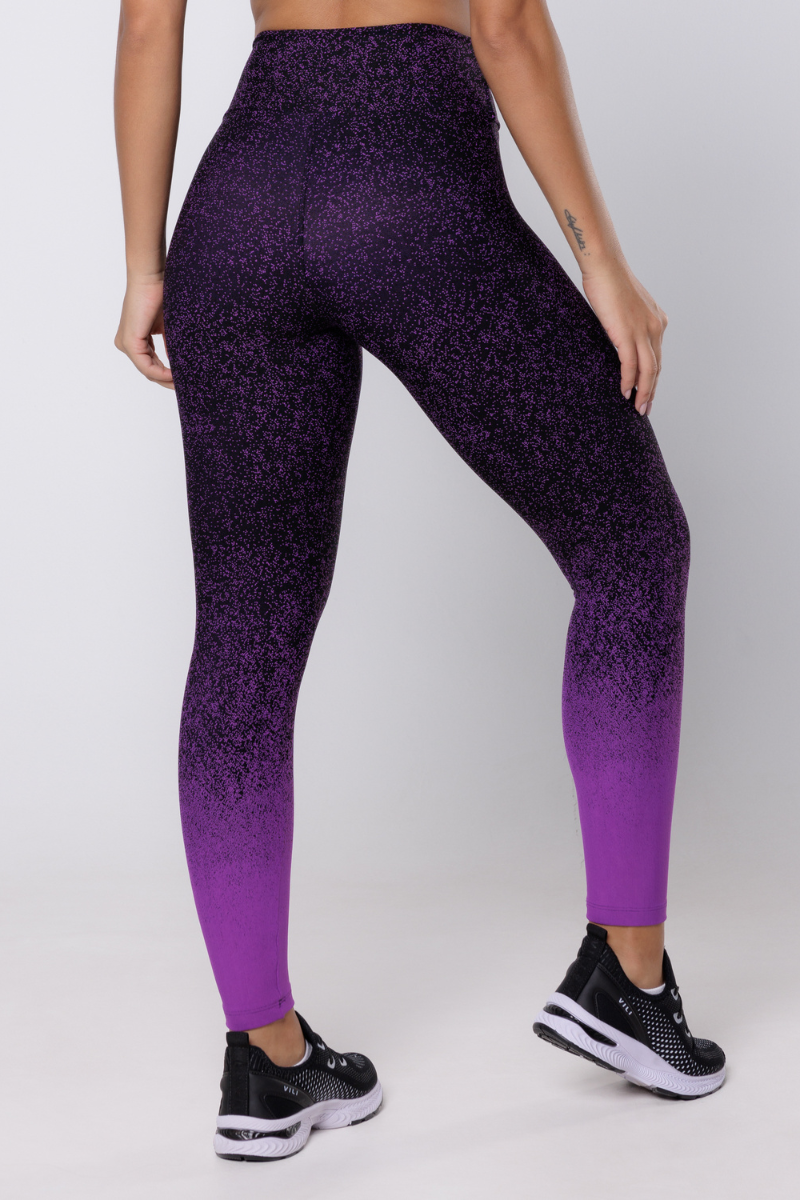 05 calca legging fitness jacquard degrade orquidea