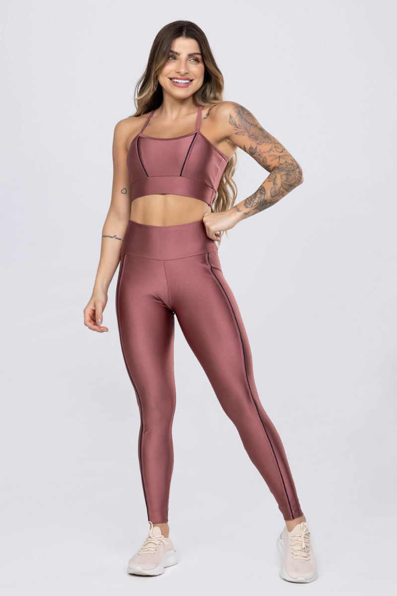 01 calca legging metalic poliamida blush com vivo