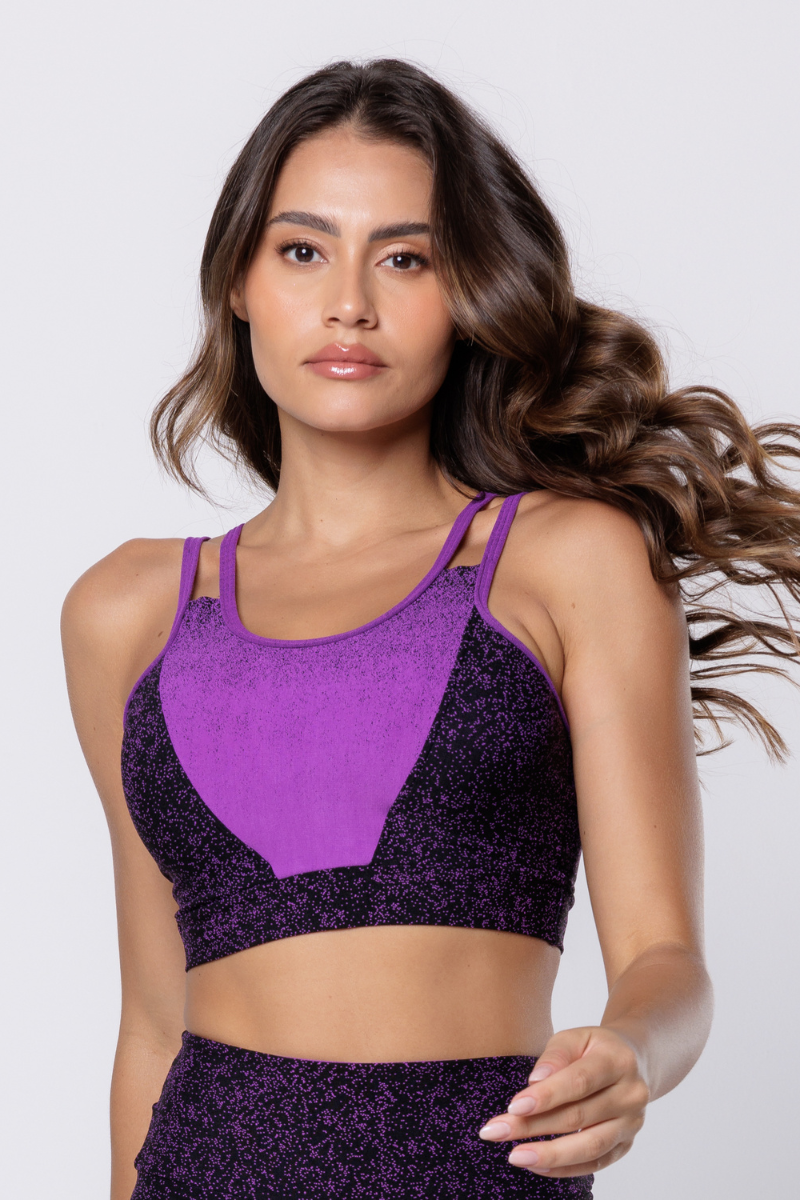 02 top fitness jacquard poliamida orquidea