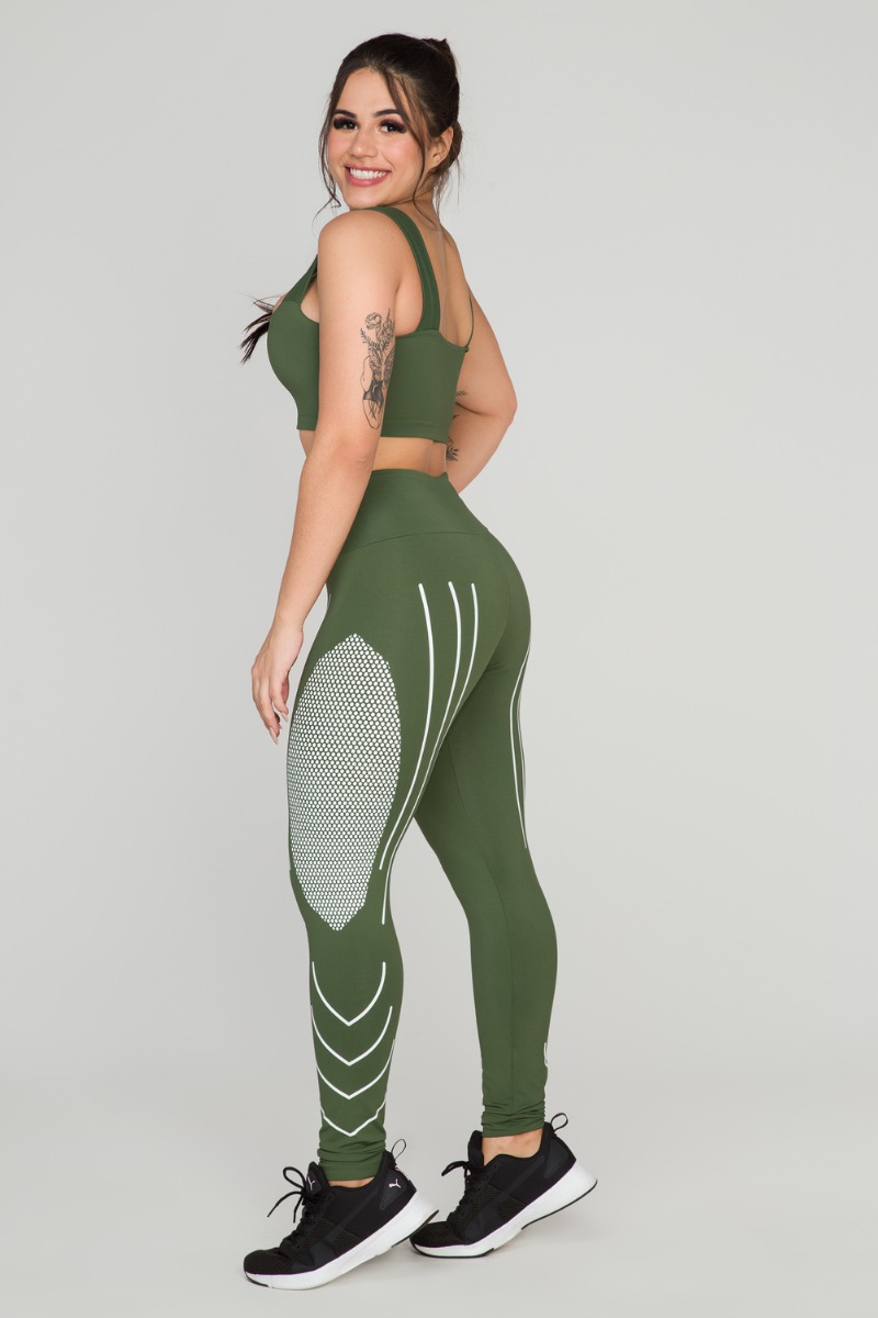 02 cropped top fitness poliamida faixa verde militar