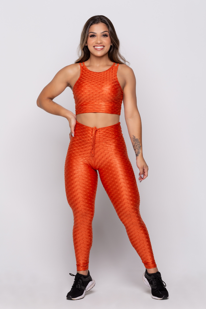 05 calca legging fitness empina bumbum laranja