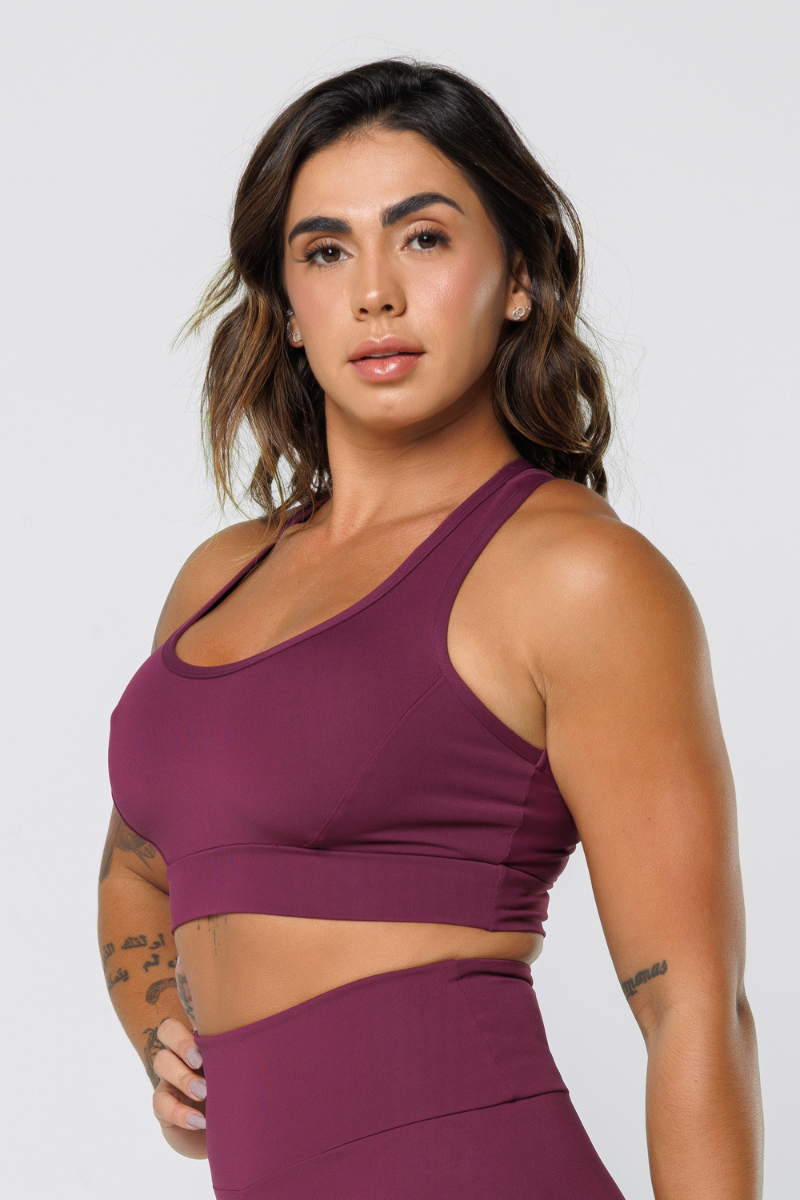 04 top poliamida nadador com bolso nas costas malbec