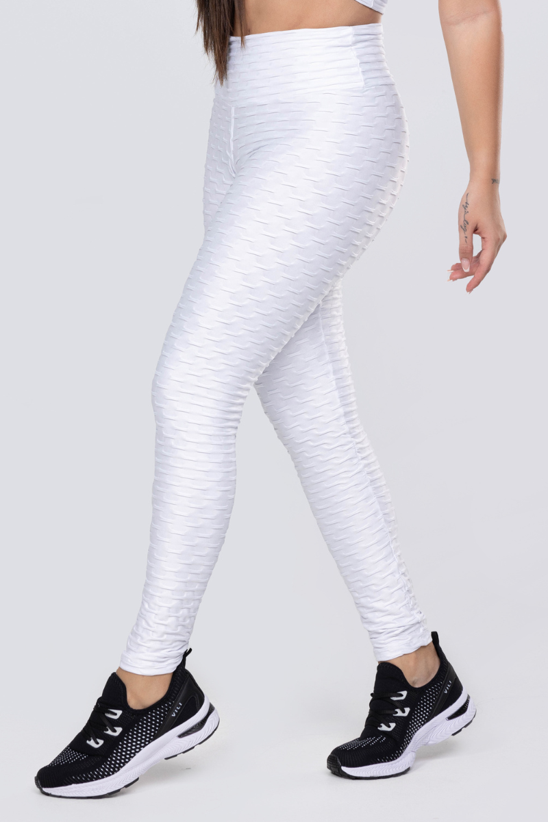 07 calca legging basica fitness alto relevo cirre branco