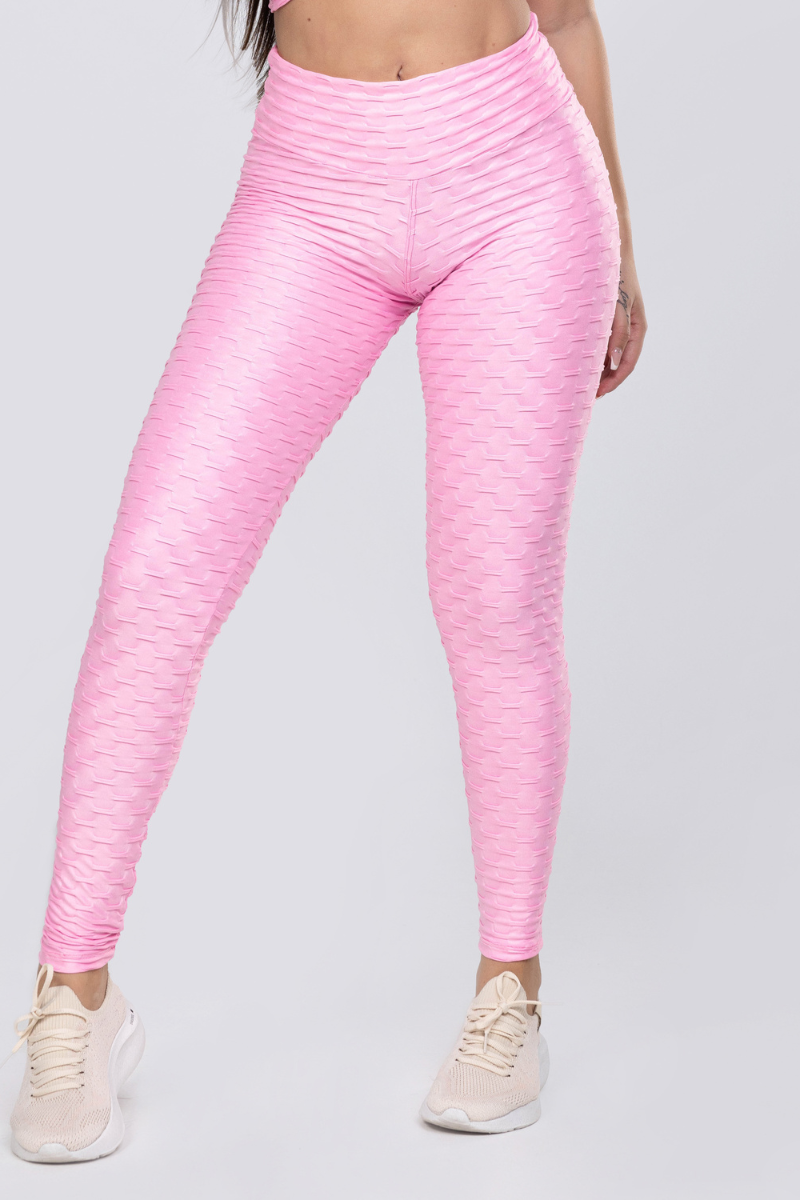 04 calca legging basica fitness alto relevo cirre rosa claro