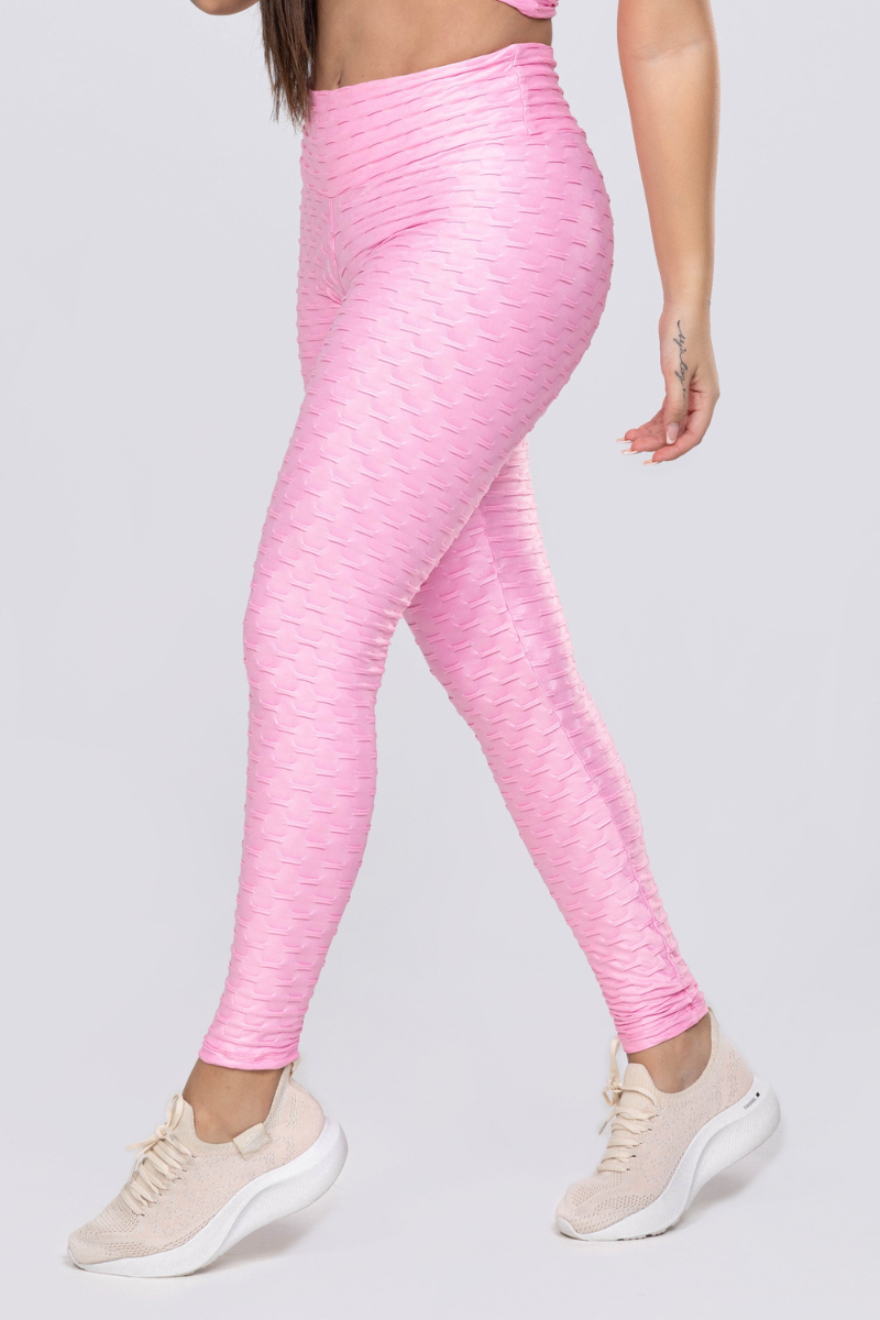 05 calca legging basica fitness alto relevo cirre rosa claro