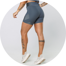 09 bermuda fitness poliamida com recortes metalic azul marinho