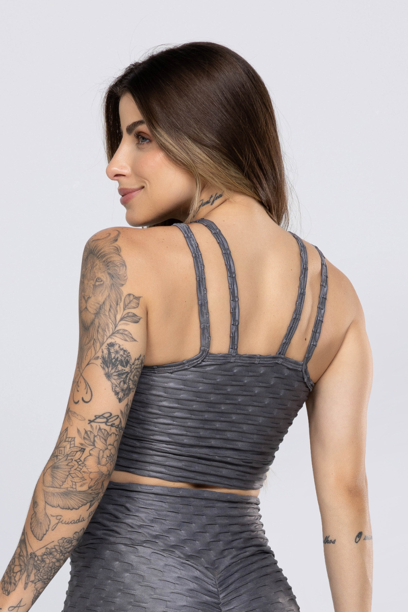 05 top fitness alto releco cirre alcas finas cinza