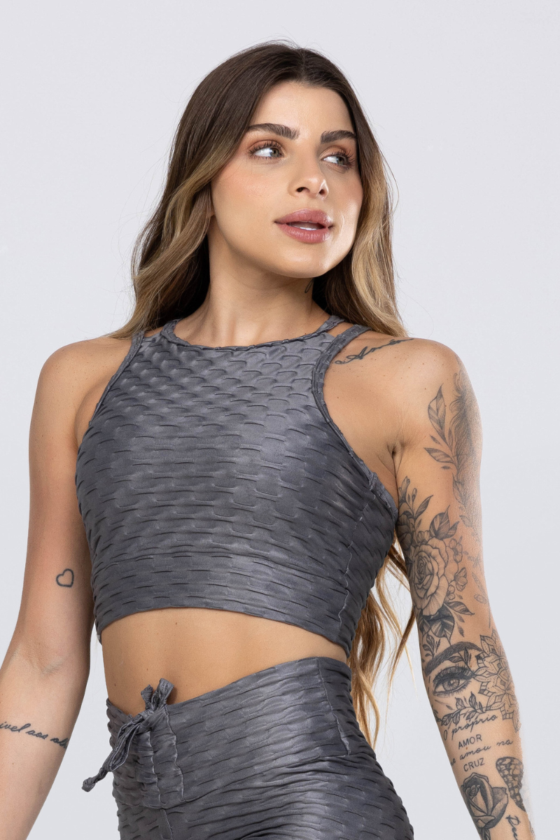 07 top fitness alto releco cirre alcas finas cinza